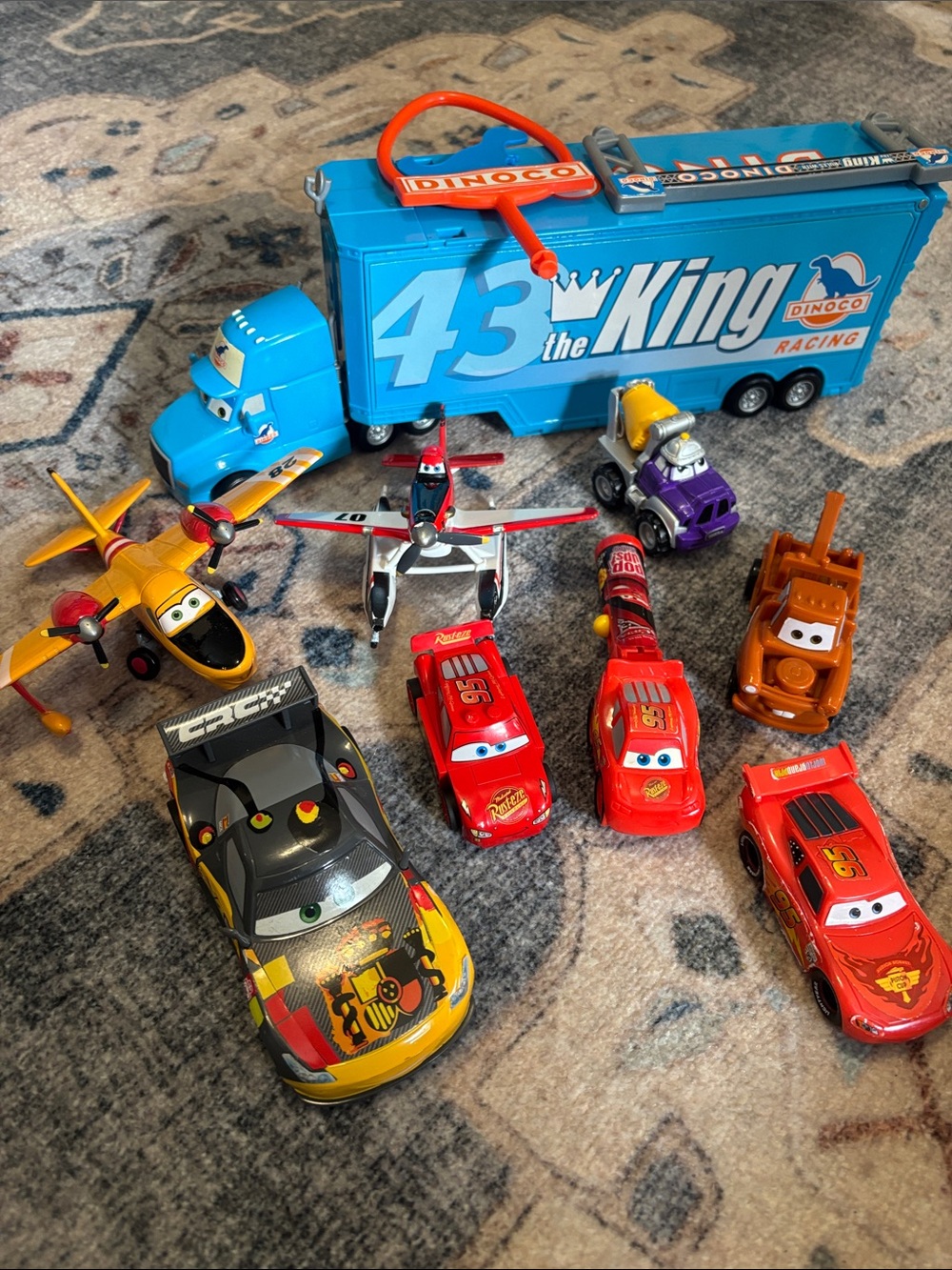 Vintage Cars dinoco lot! Planes are dicast